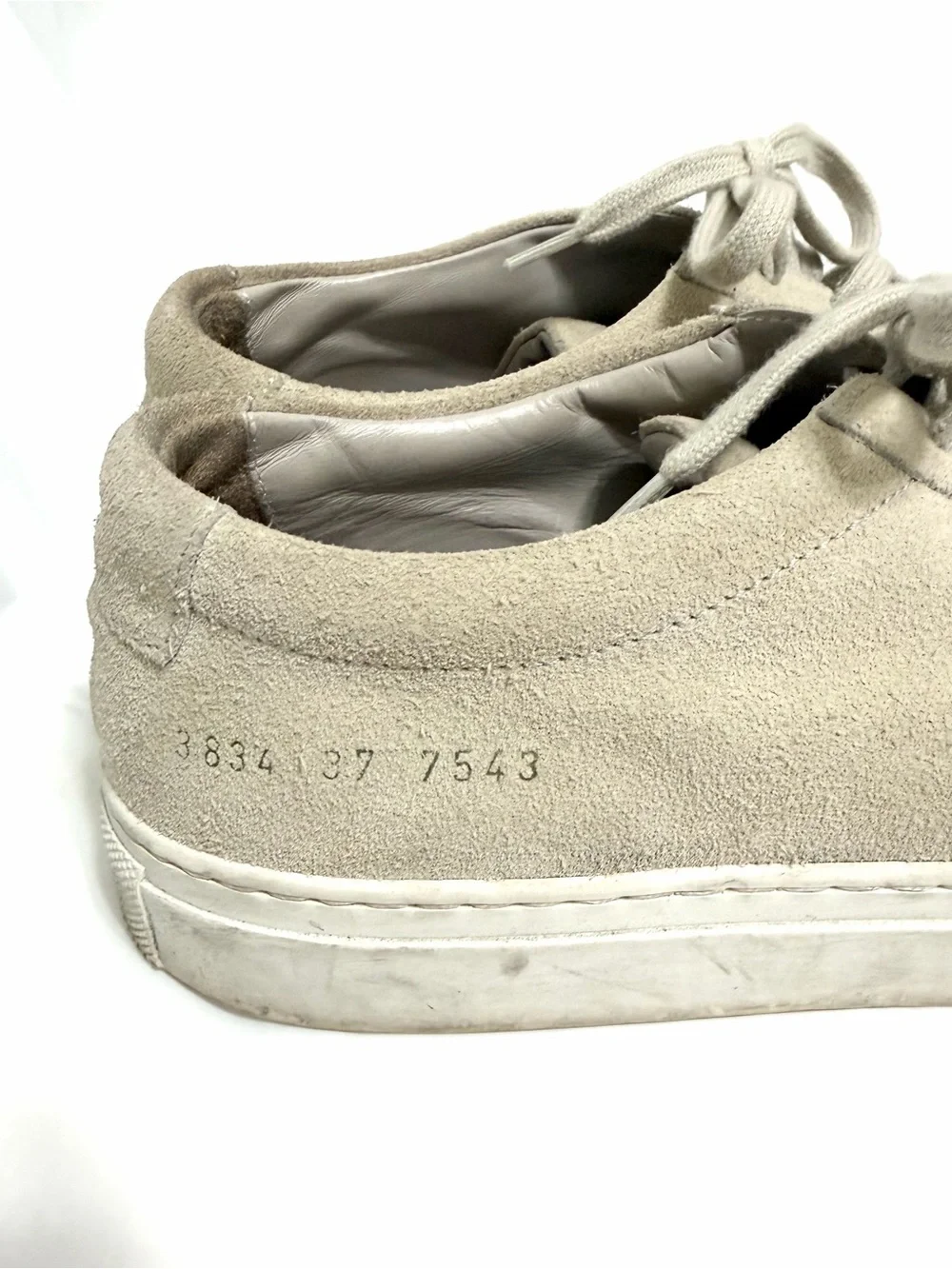 COMMON PROJECTS Suede Achilles Low Sneakers Size 7